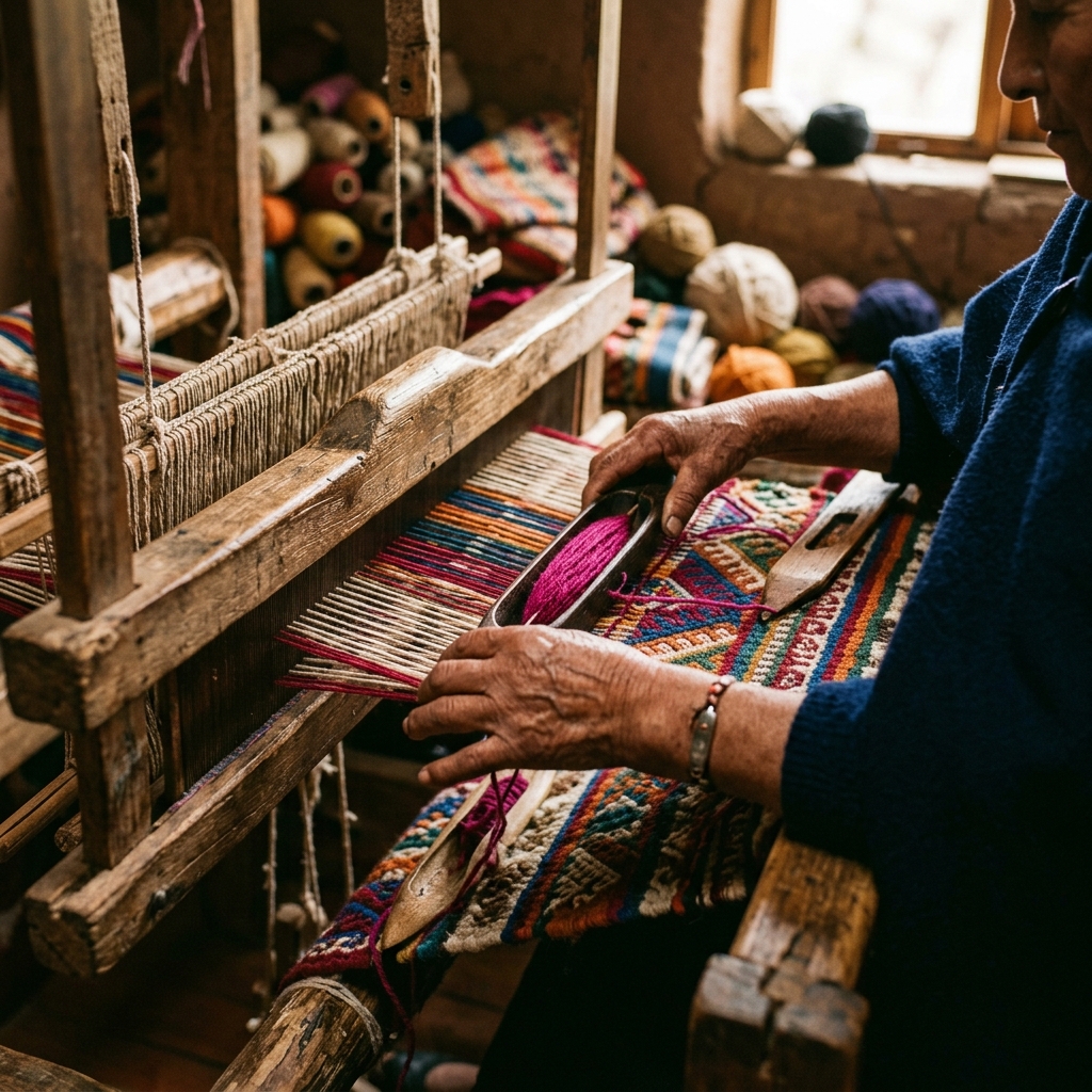 Tejido artesanal en lana